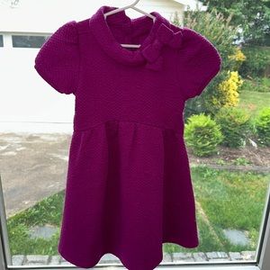 Janie and jack purple quilted dress